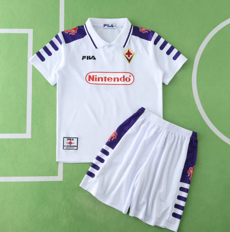 retro 98 99 Fiorentina away kids kit jersey