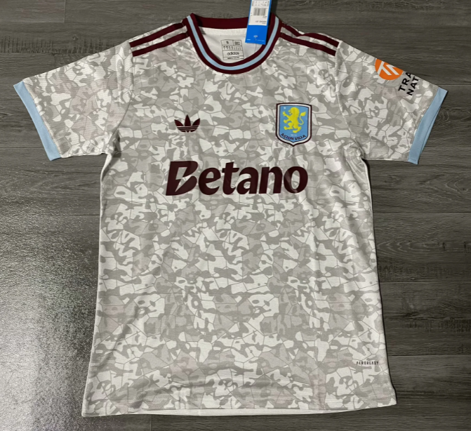 25 26 aston villa white jersey