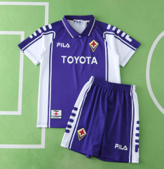 retro 99 00 Fiorentina home kids kit jersey