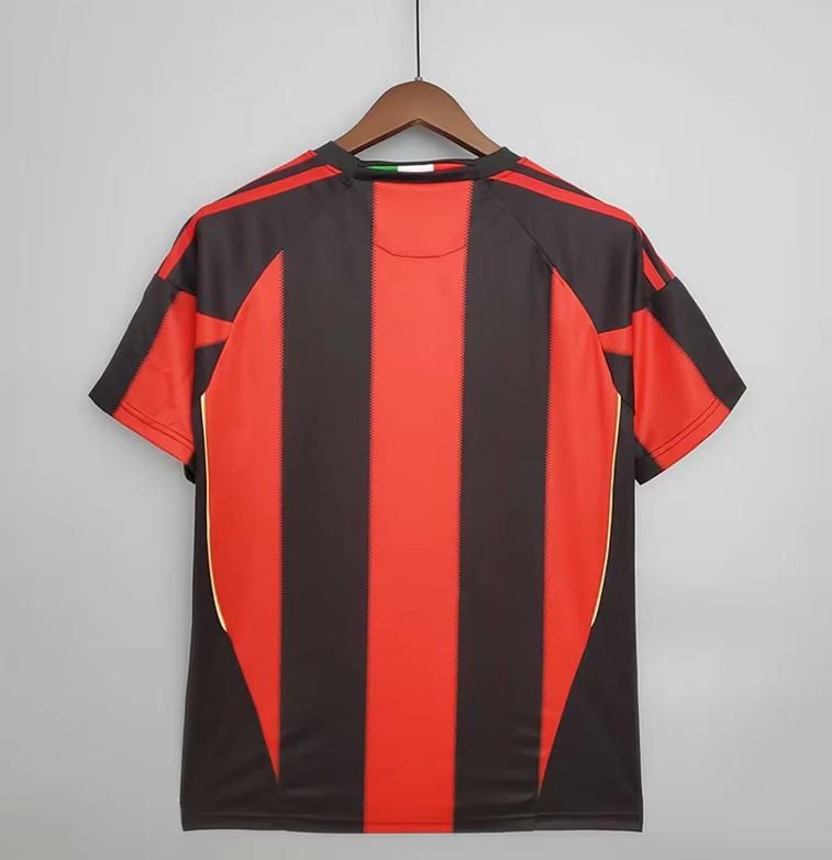 retro 10 11 ac milan home soccer jersey