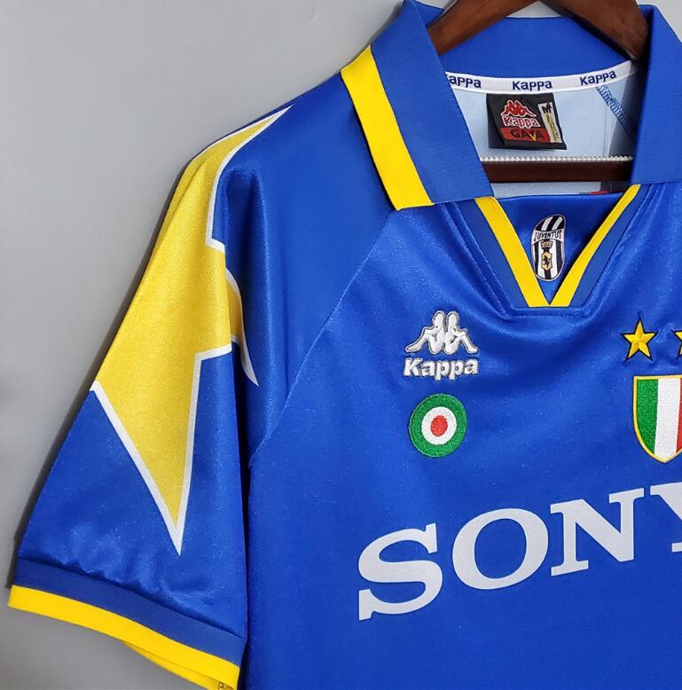 retro 94 95 juventus away soccer jersey