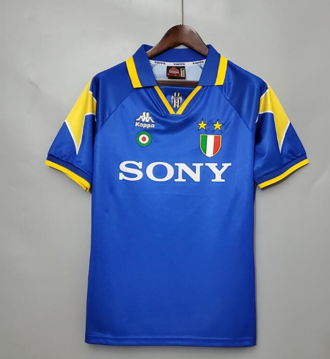 retro 94 95 juventus away soccer jersey