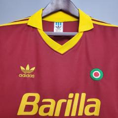 retro 91 92 roma home jersey