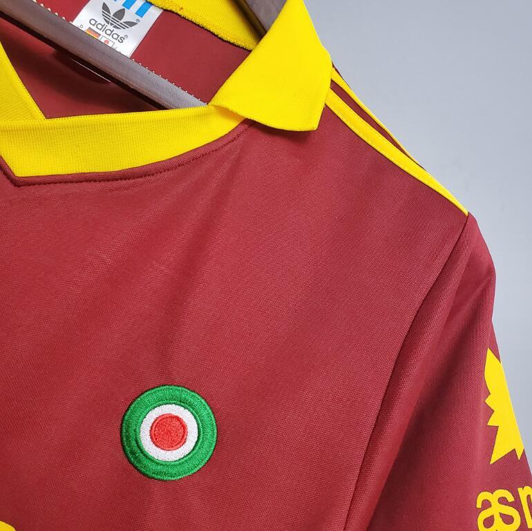 retro 91 92 roma home jersey
