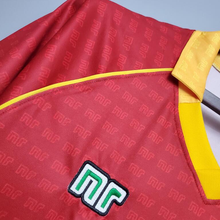 retro 90 91 roma home jersey