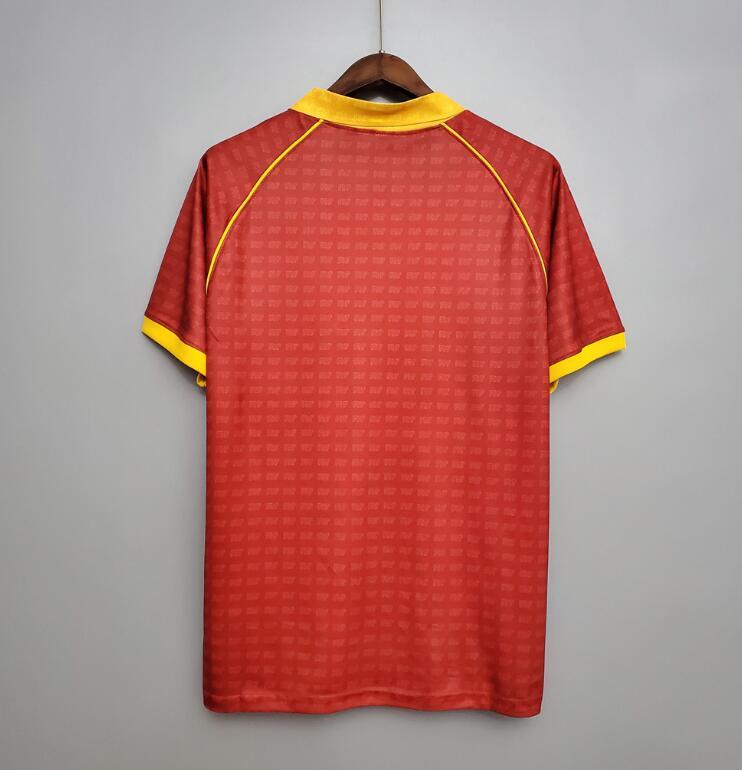 retro 90 91 roma home jersey