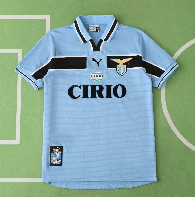 retro 98 99 Lazio home jersey