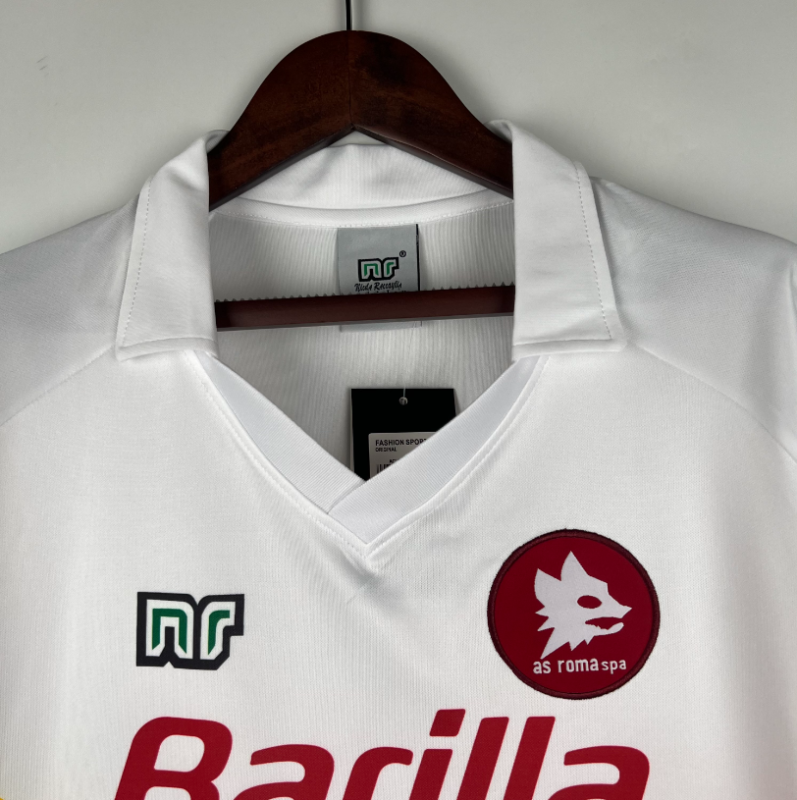 retro 90 91 roma away jersey