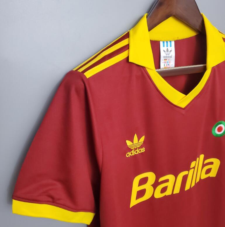 retro 91 92 roma home jersey