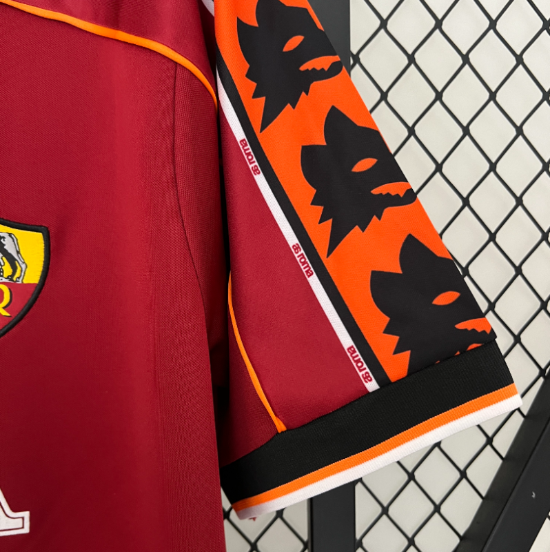 retro 98 99 roma home jersey