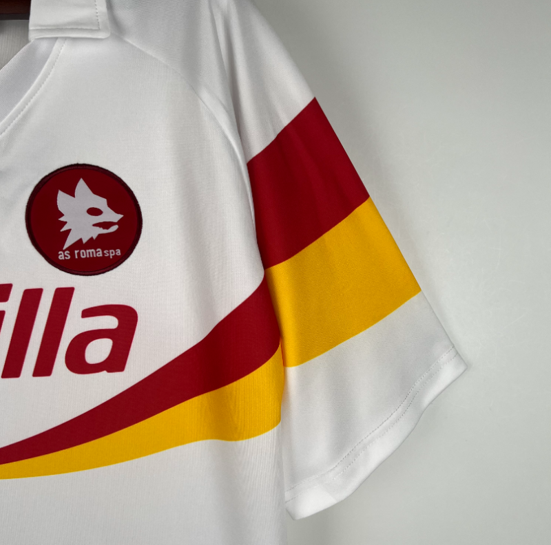 retro 90 91 roma away jersey