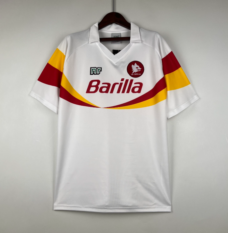 retro 90 91 roma away jersey