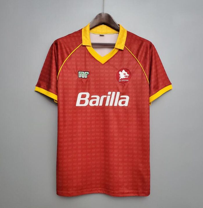 retro 90 91 roma home jersey
