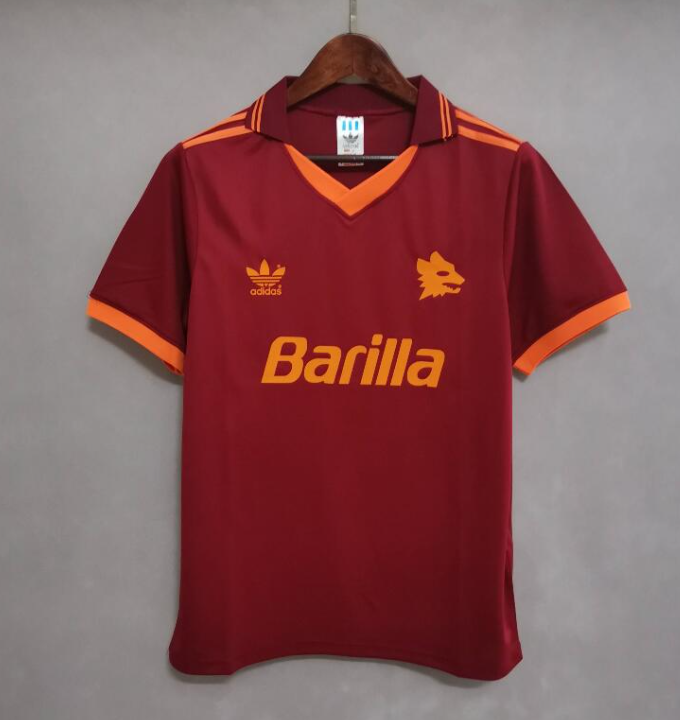 retro 92 94 roma home jersey