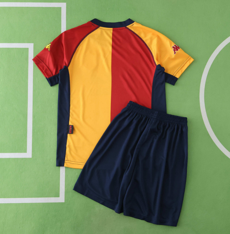 retro 01 02 ROMA Champions League Home kids kit