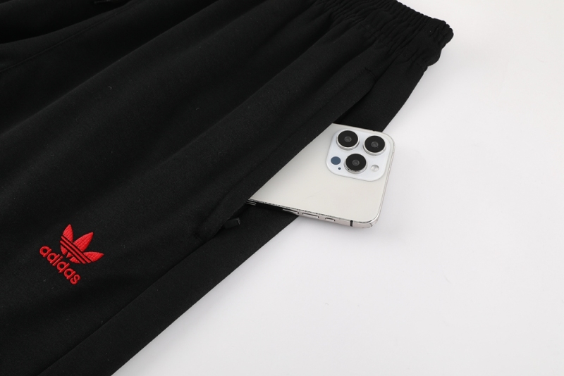 24 Manchester United black sweater set  jacketsuit S-2XL