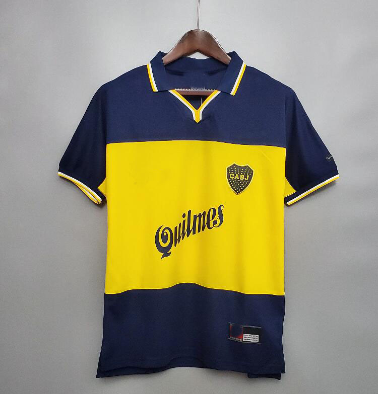 retro 98 99 boca juniors home jersey