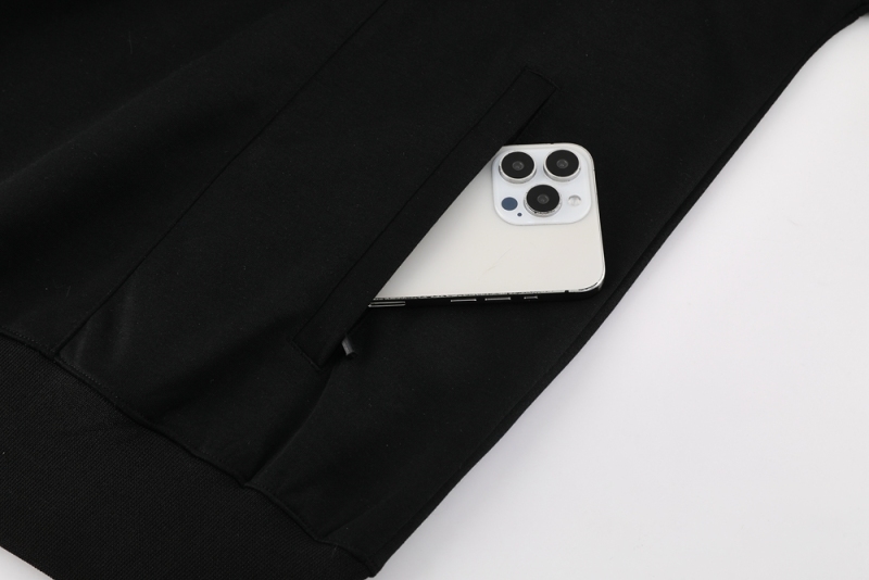 24 Manchester United black sweater set  jacketsuit S-2XL