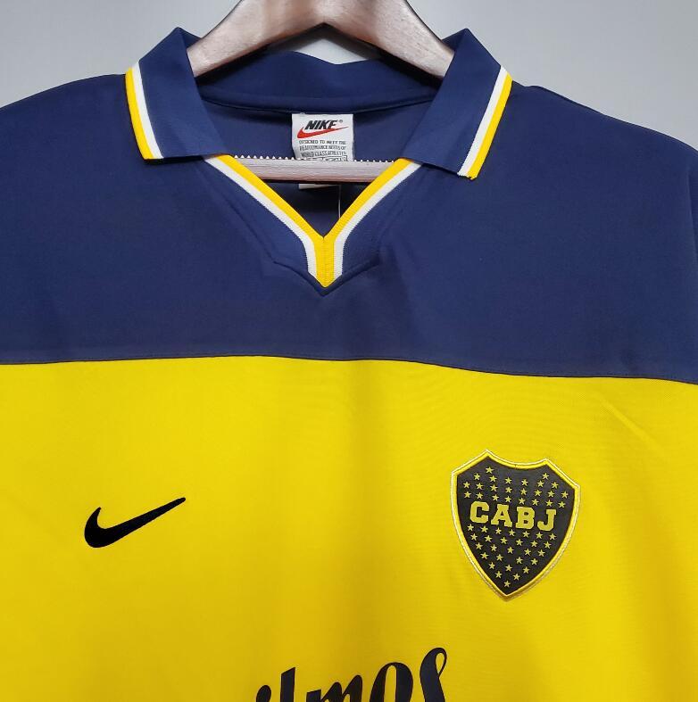 retro 98 99 boca juniors home jersey