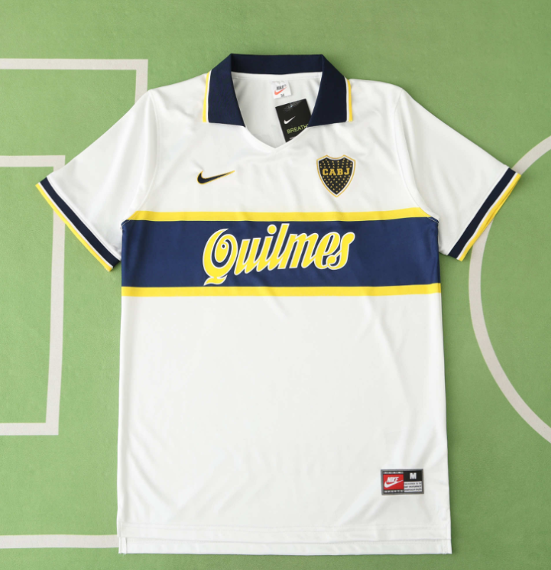 retro 96 97 boca juniors away jersey