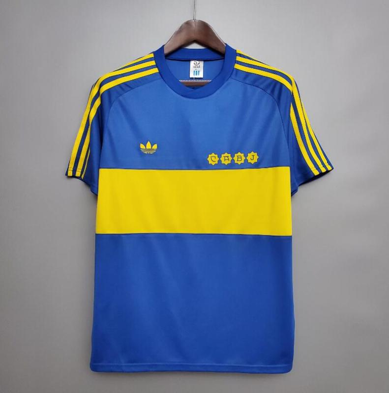 retro 81 82 boca juniors home jersey