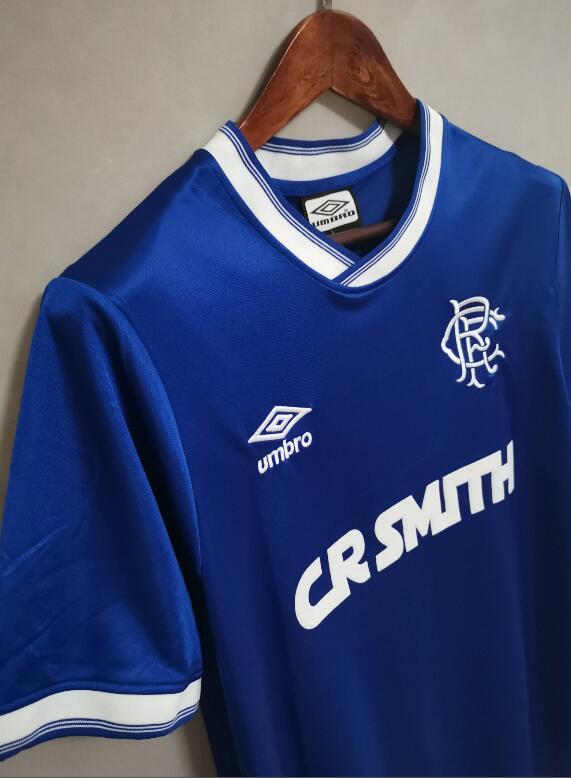 retro 84 87 Rangers FC home jersey