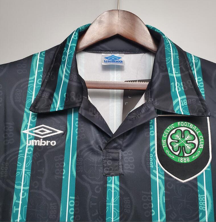 retro 92 93 celtic away jersey