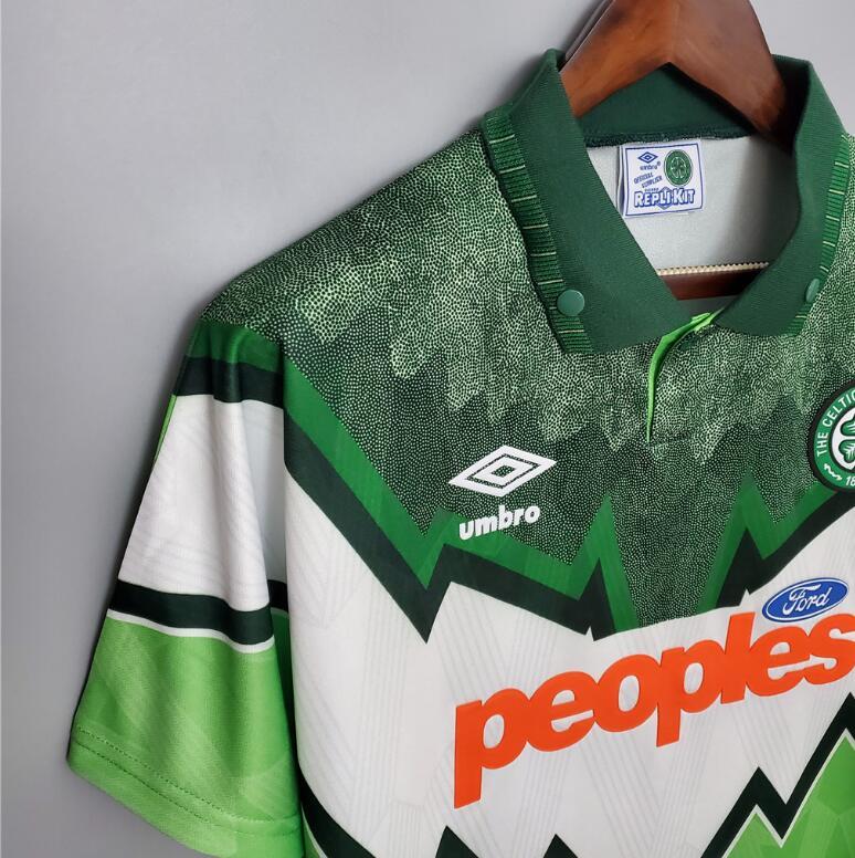 retro 91 92 celtic away jersey
