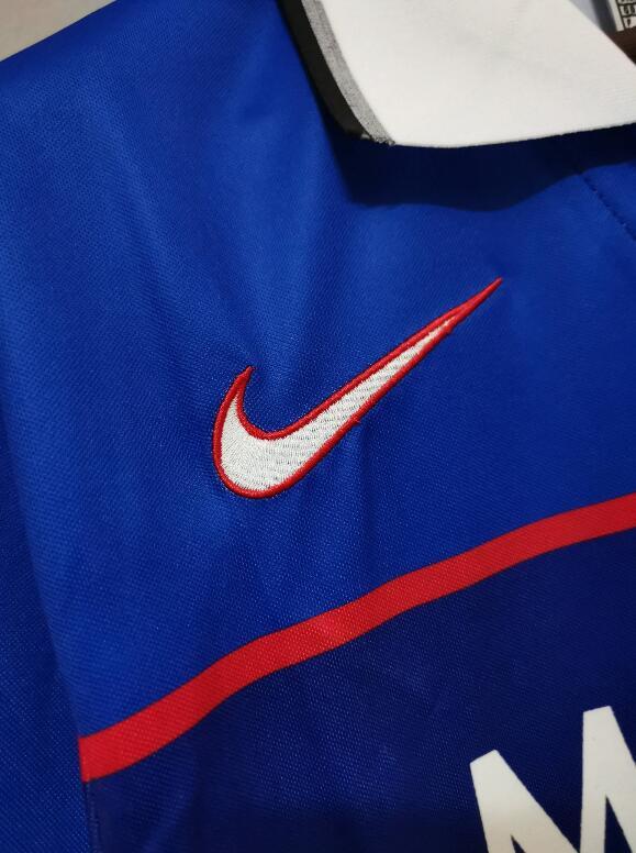 retro 97 99 Rangers FC home jersey