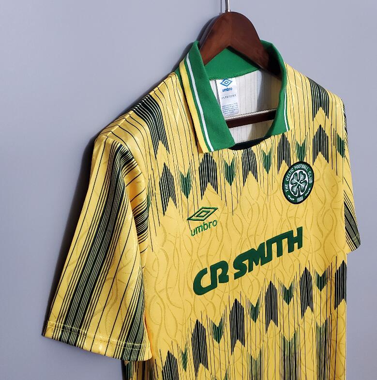 retro 88 91 celtic away jersey