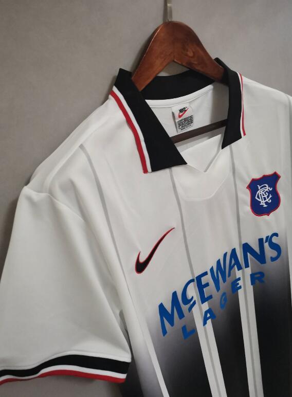 retro 97 99 Rangers FC away jersey
