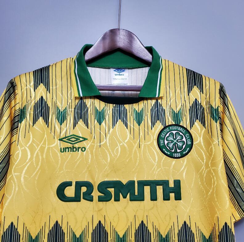 retro 88 91 celtic away jersey