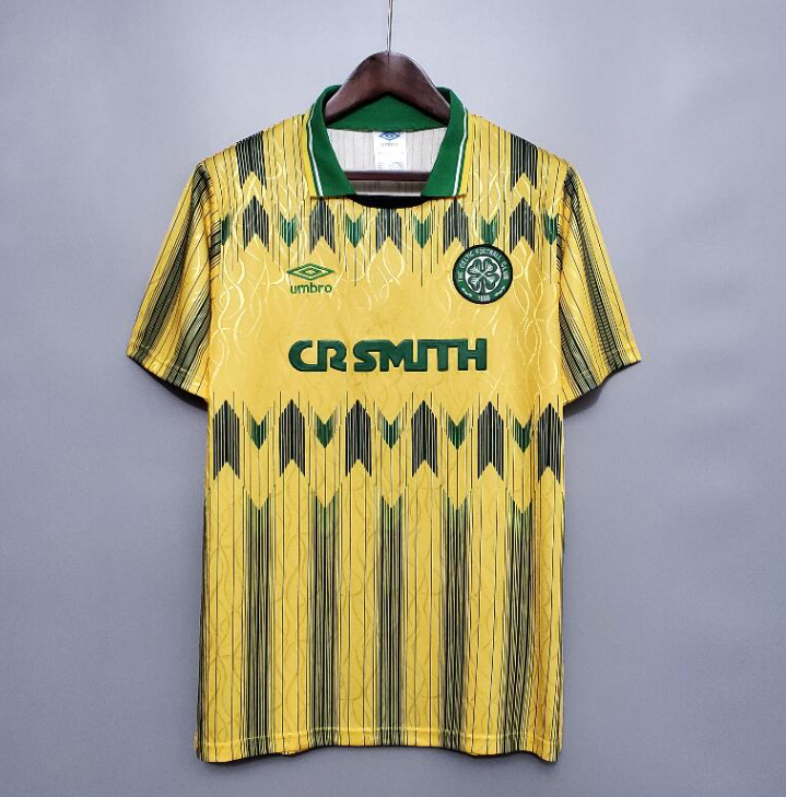 retro 88 91 celtic away jersey