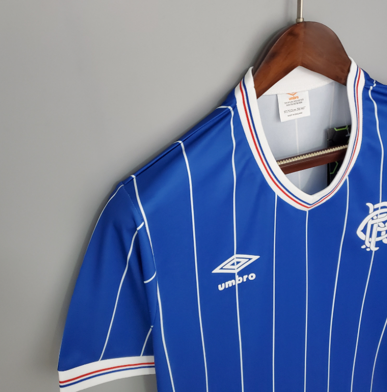 retro 82 83 Rangers FC home jersey