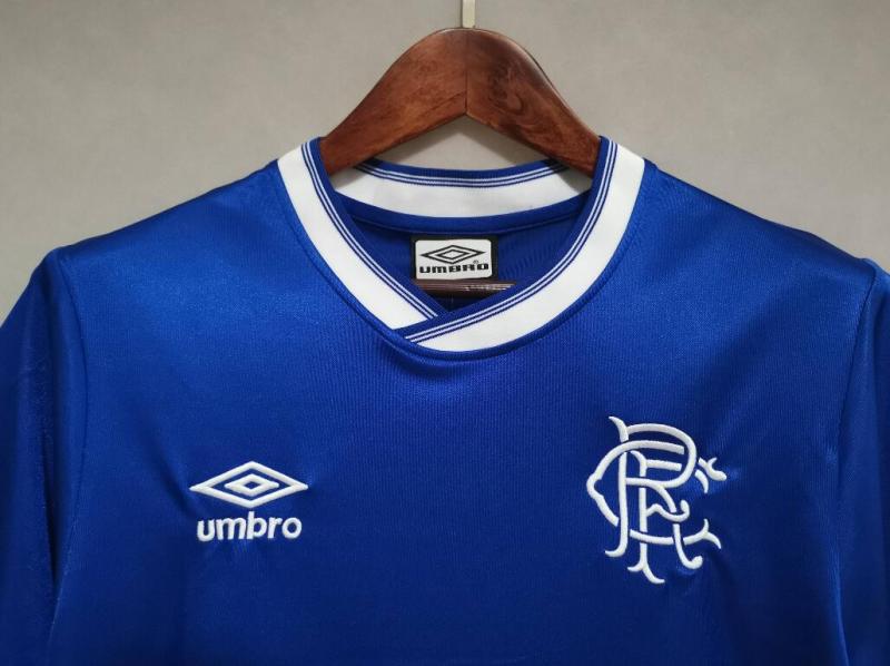 retro 84 87 Rangers FC home jersey
