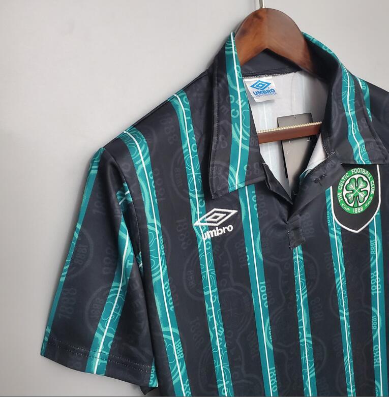 retro 92 93 celtic away jersey