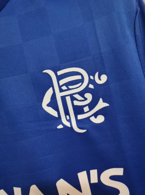 retro 87 90 Rangers FC home jersey