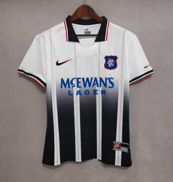 retro 97 99 Rangers FC away jersey