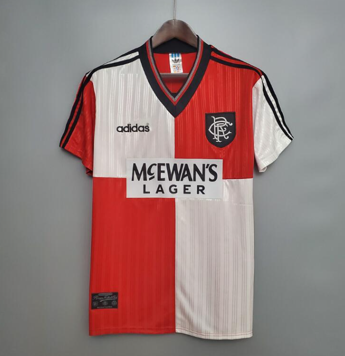 retro 95 96 Rangers FC away jersey