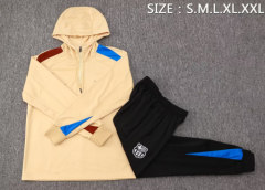 24 25 Barcelona training suit yellow jacketsuit S-2XL