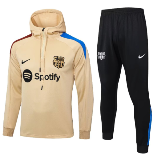 24 25 Barcelona training suit yellow jacketsuit S-2XL