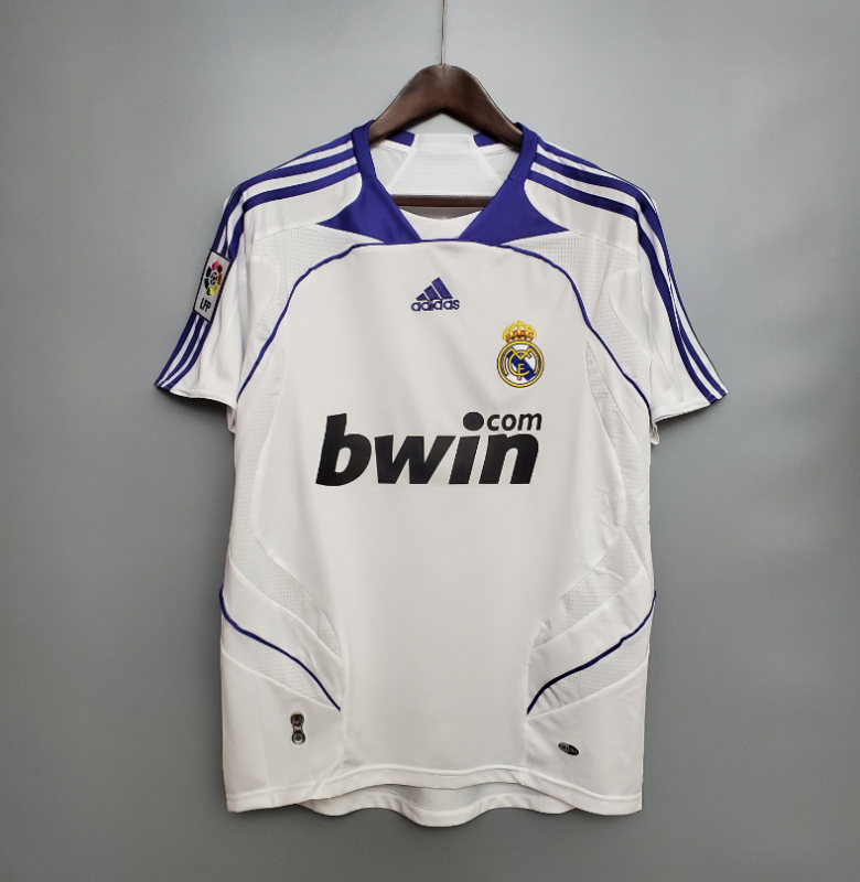 retro 07 08 real madrid home jersey