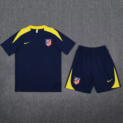 25 26 Atletico Madrid training suit set short sleeves S-XXL