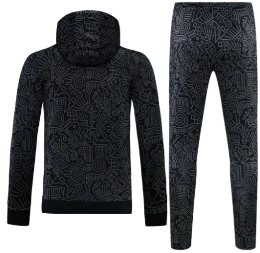 25 26 Club America training suit blue and black jacketsuit S-2XL