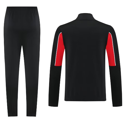 2025 2026 AC Training Soccer Suit black jacketsuit S-2XL