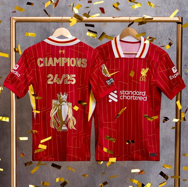 24 25 Liverpool home winner Fan version soccer jersey