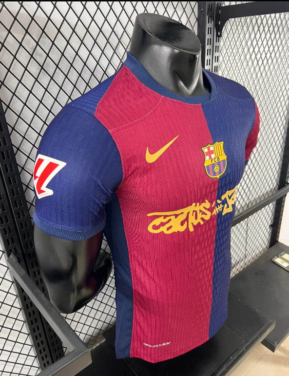 player version 25 26 Barcelona Travis Scott jersey