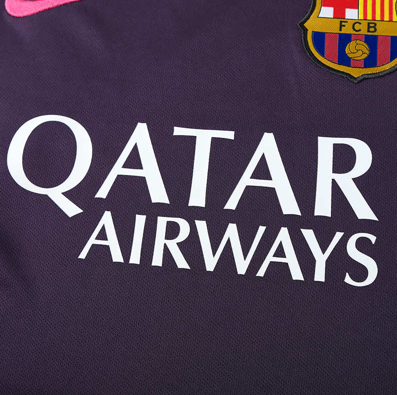 16 17 Barcelona away retro soccer jersey