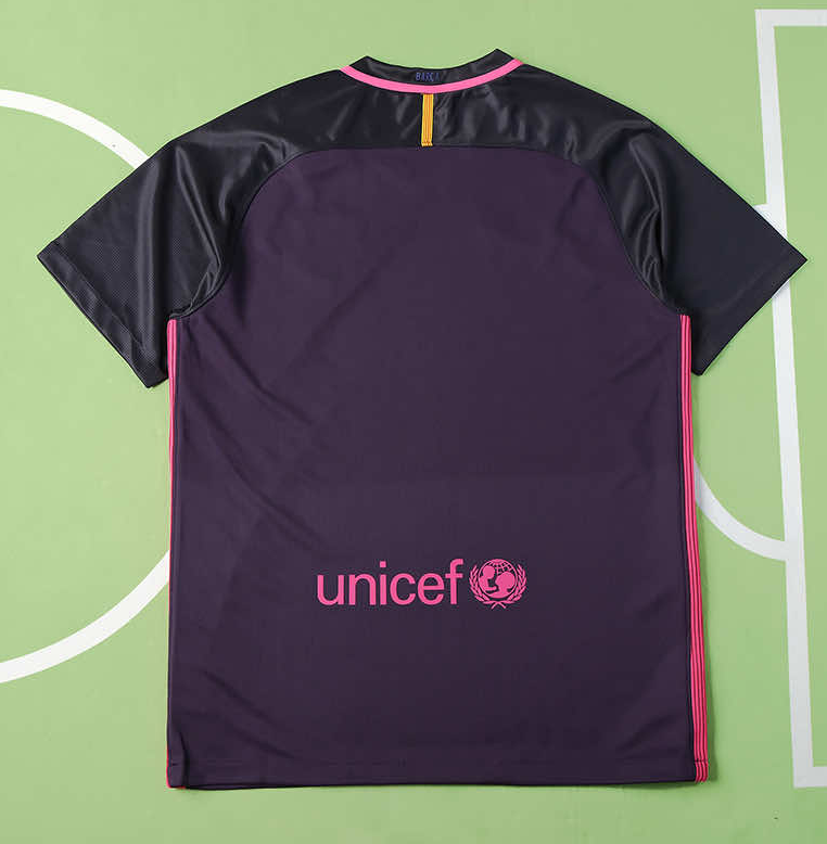 16 17 Barcelona away retro soccer jersey