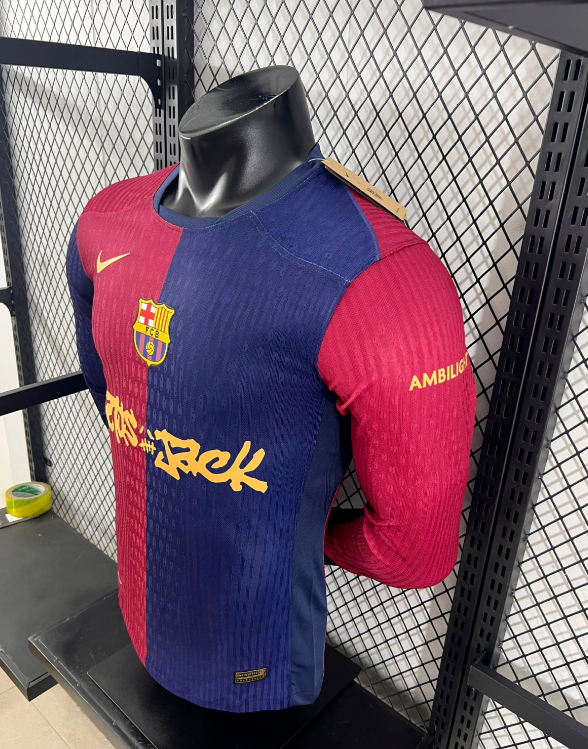 player version 25 26 Barcelona Travis Scott long sleeve jersey